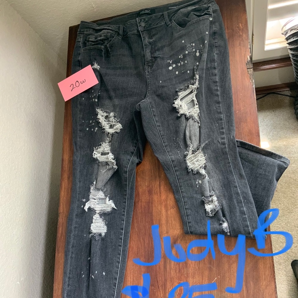 Black Judy Blue Ripped Jeans